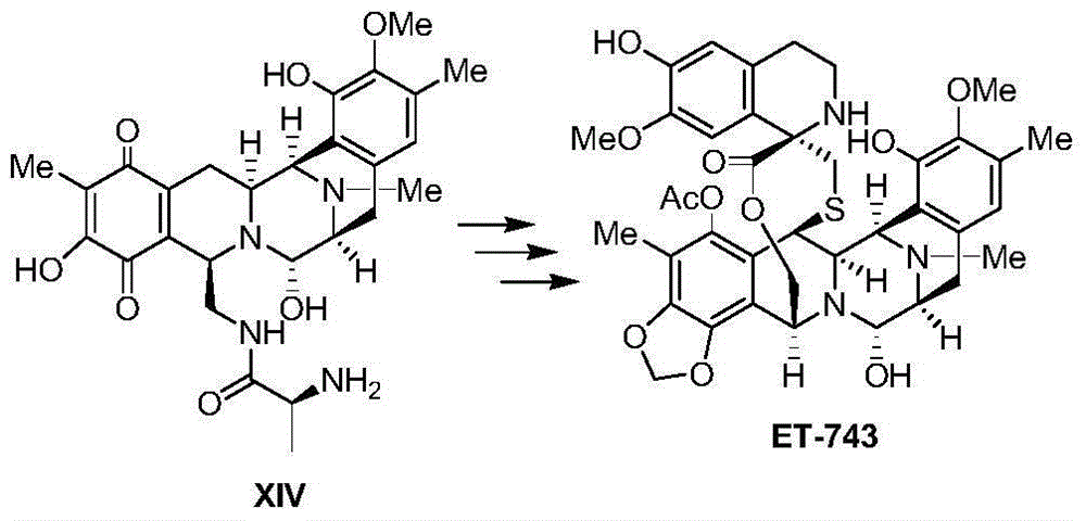 Method for preparing intermediate of ecteinascidin-743