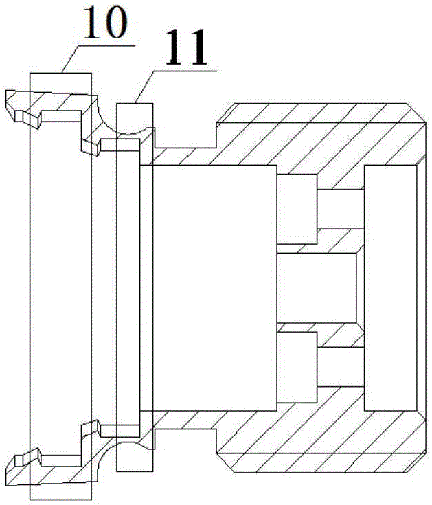 Automatic rotation fixing device and method for screw thread ring gauge