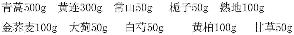 Anticoccidial hemostatic blood-enriching antibacterial anti-inflammatory traditional Chinese medicine composition for chicken and preparation method thereof