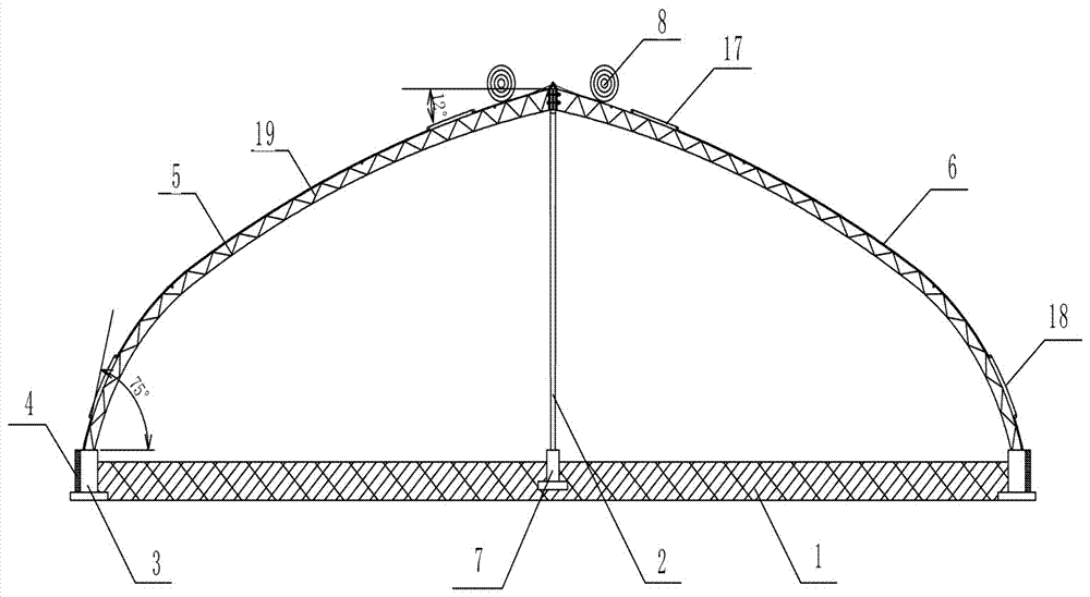 Large-span insulated plastic greenhouse