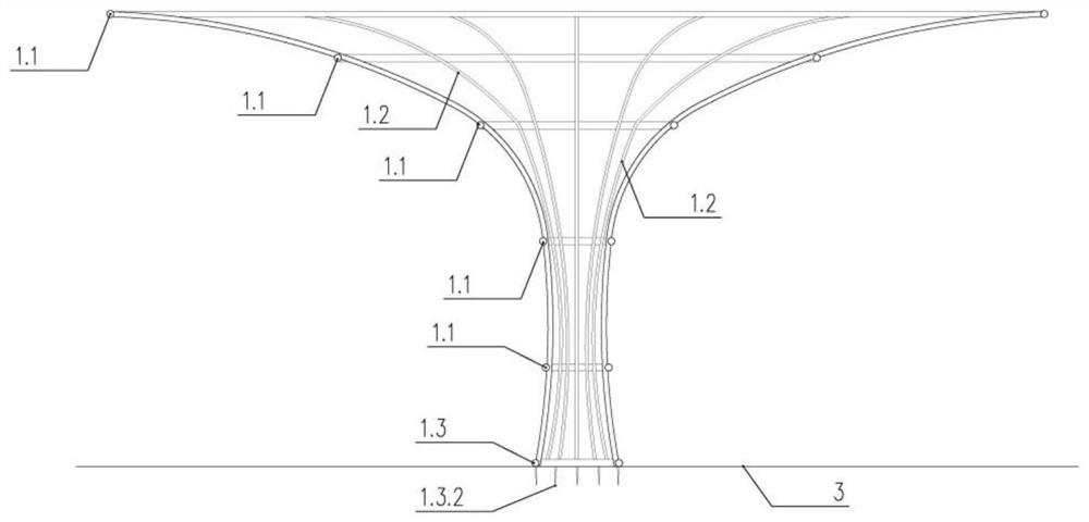 Structure with water collecting and storing functions in water-deficient or pluvial area