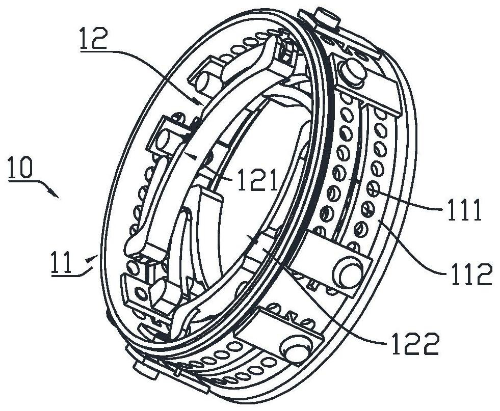 Temporary limb fixing device for emergency surgery