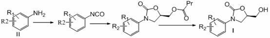 Preparation method of 3-substituted phenyl-5-hydroxymethyloxazolidine-2-ketone