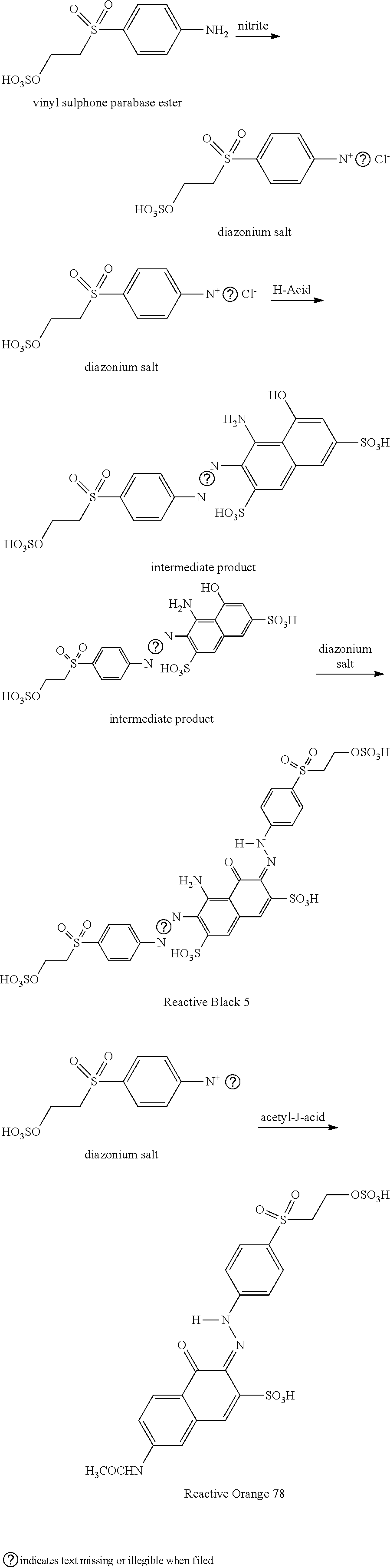 One-pot synthesis of reactive deep black