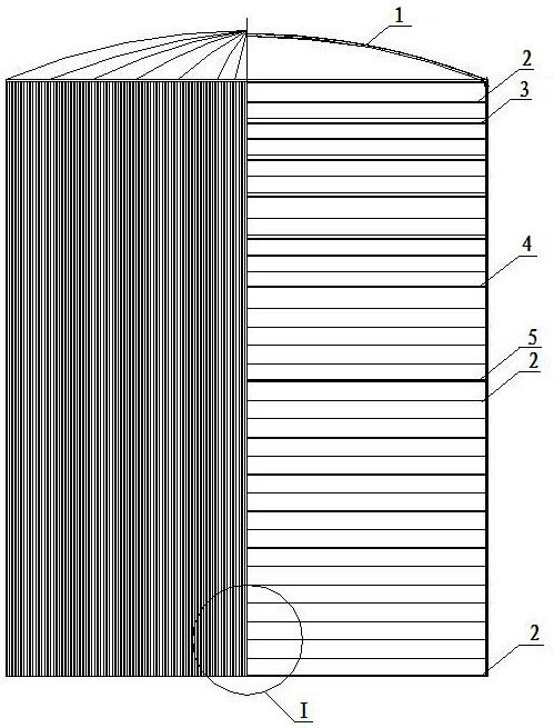 Energy storage and peak regulation energy storage tank for primary heating network and automatic monitoring method thereof