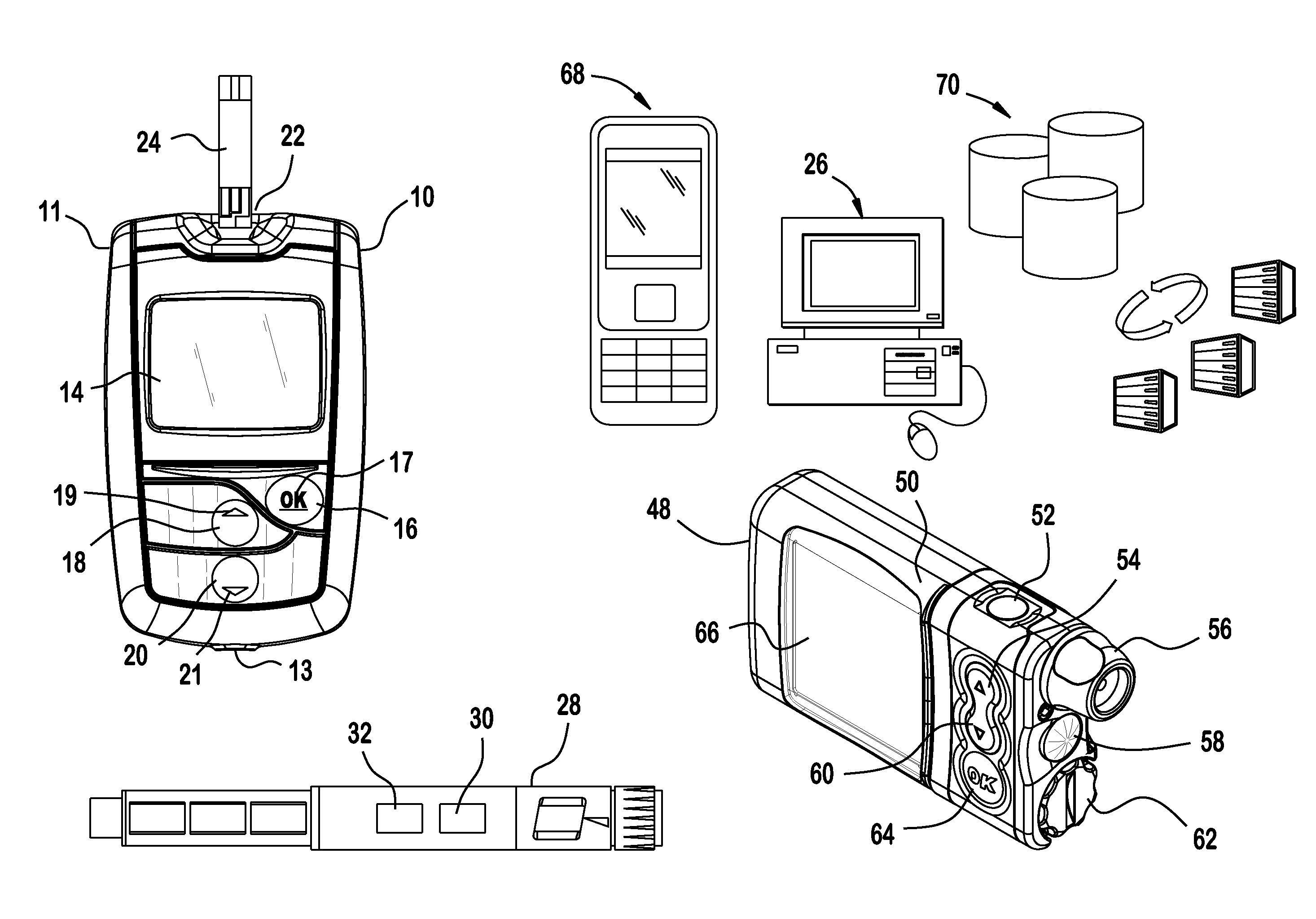 Analyte testing method and device for diabetes mangement