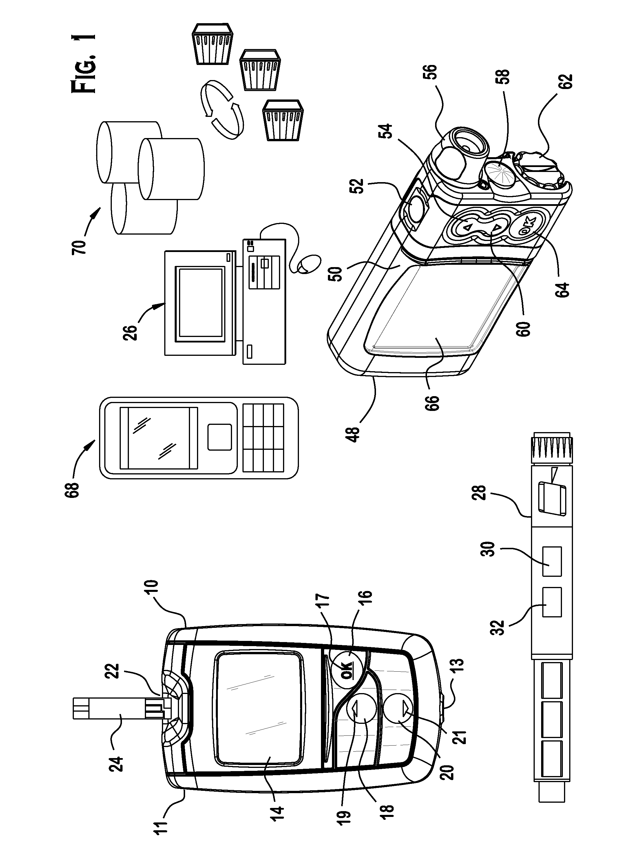 Analyte testing method and device for diabetes mangement