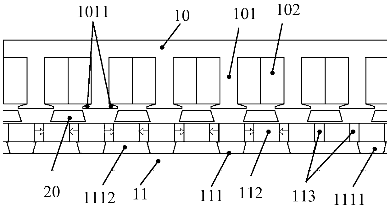 Primary permanent magnet type magnetic field modulation linear motor