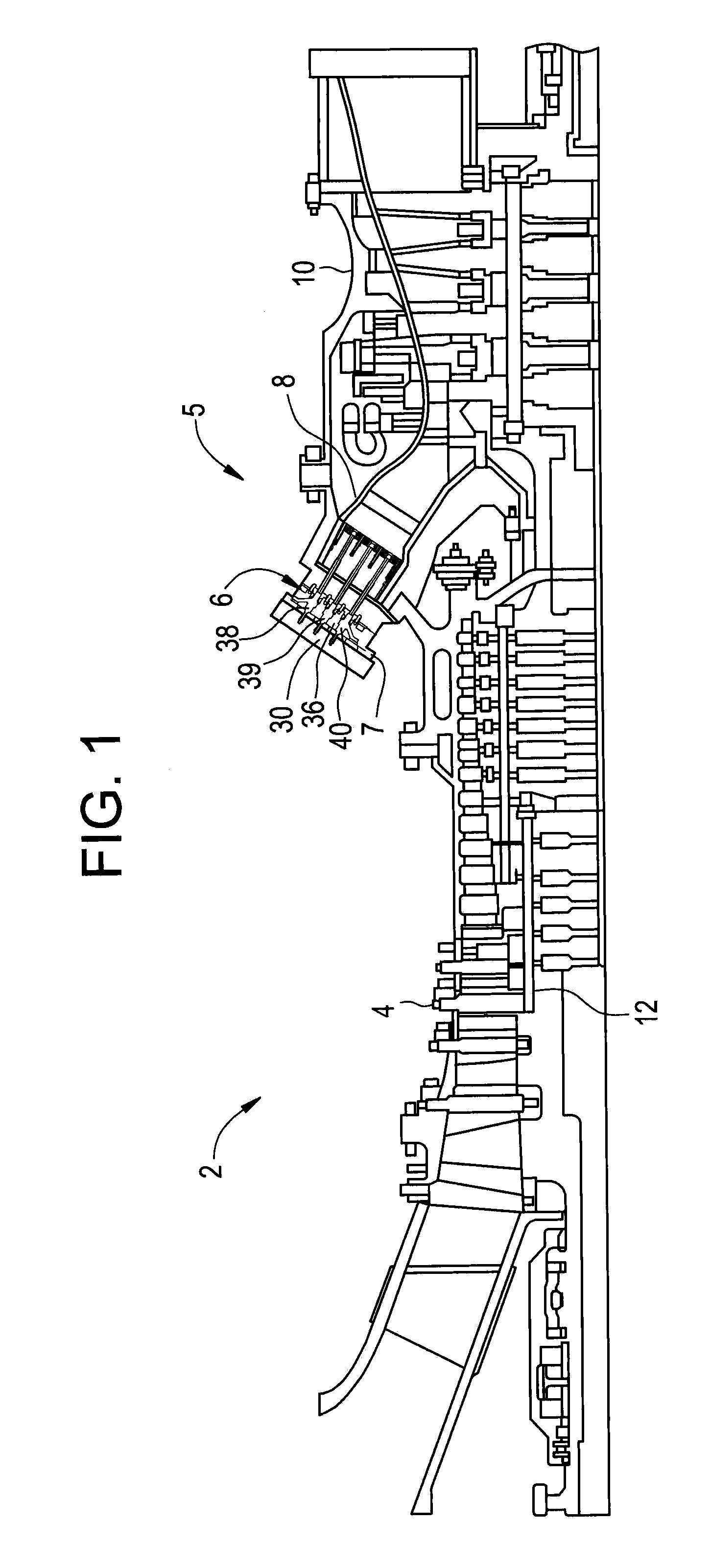 Bundled multi-tube nozzle for a turbomachine