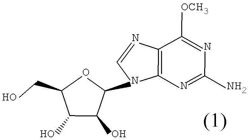 Method for synthesizing 2-amino-6-methoxy-9-(beta-D-aralino)-9H-purine