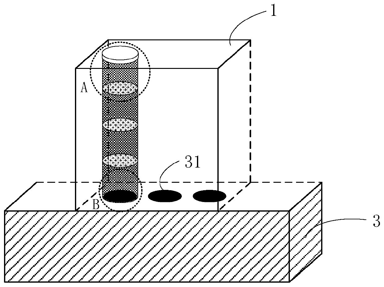 Experimental device for demonstrating soil characteristics