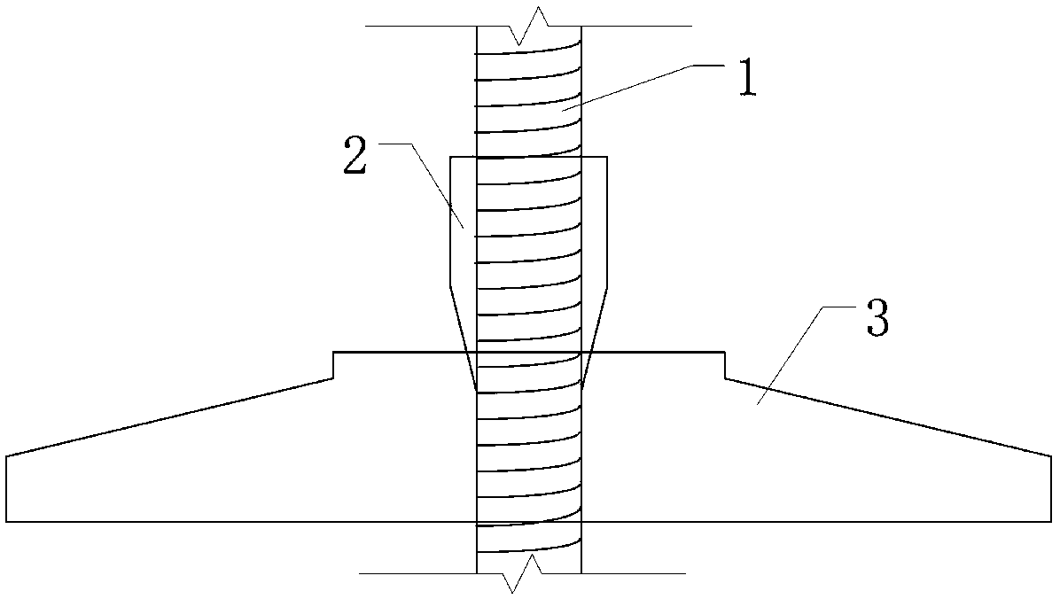 Nonmetal anti-floating anchor multi-interface shear stress combination test method