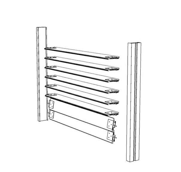 External sunshading shutter device