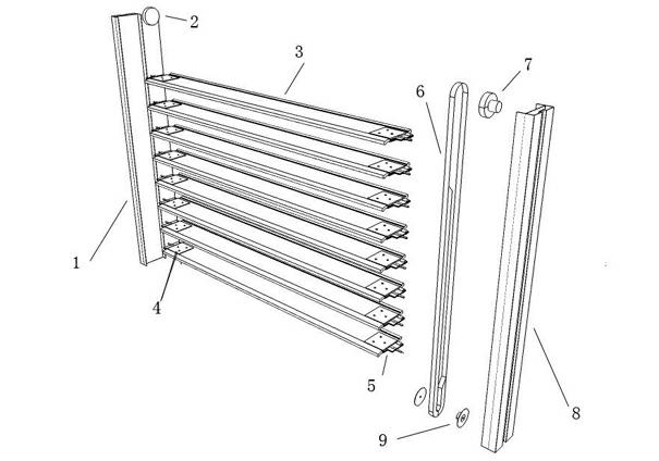 External sunshading shutter device