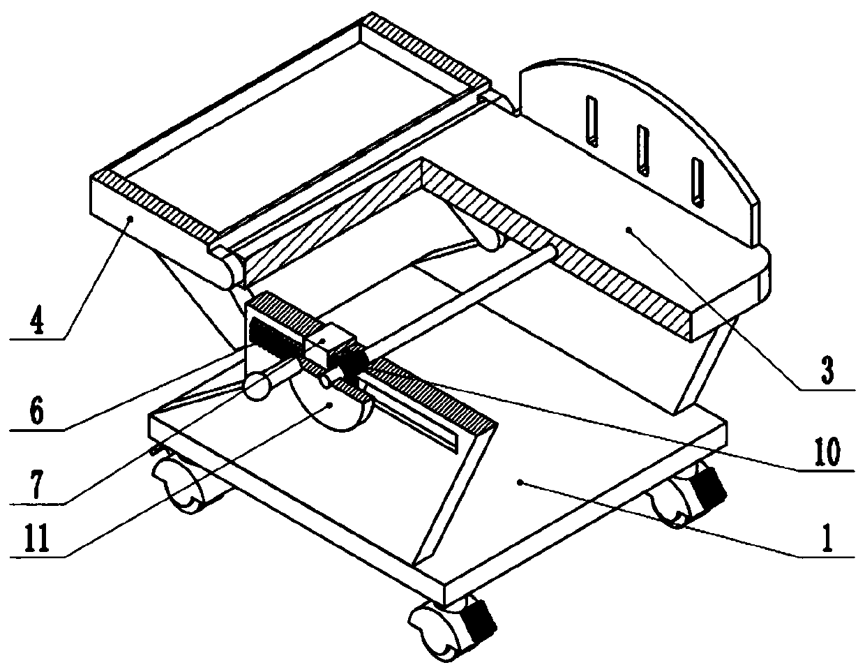 Relieving massage device for gynecological tumor chemotherapy vomiting stopping