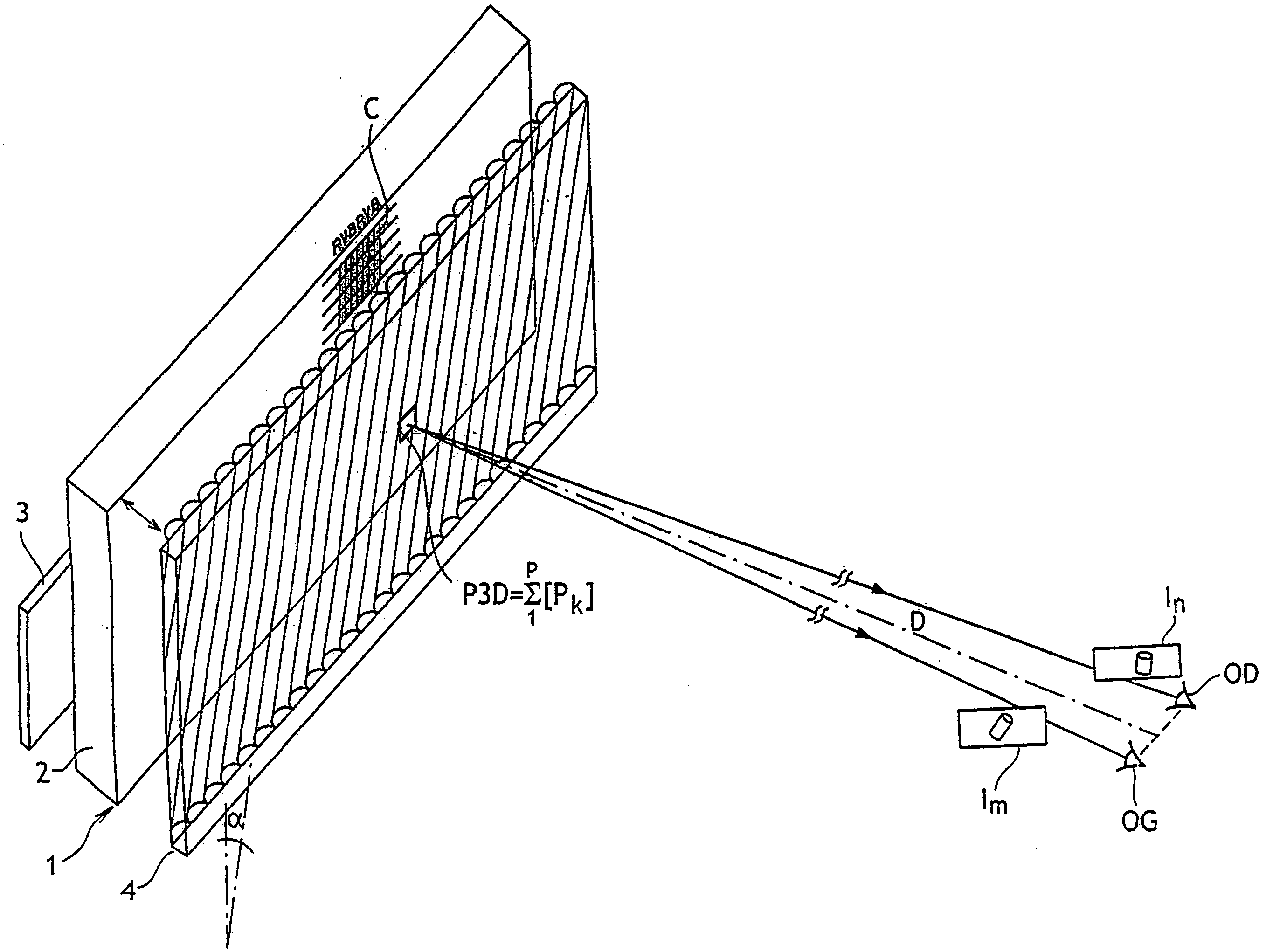 Lenticular Autostereoscopic Display Device and Method, and Associated Autostereoscopic Image Synthesising Method