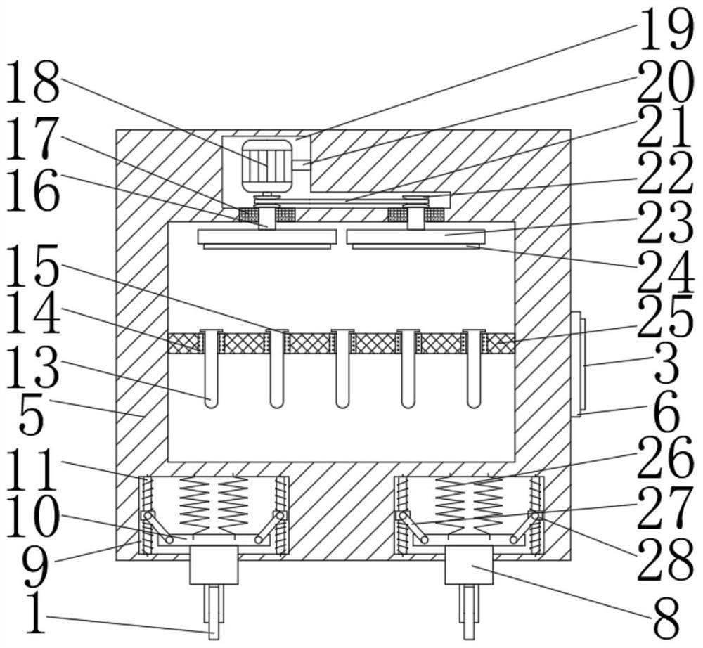 Special disinfection storage device for department of hematology