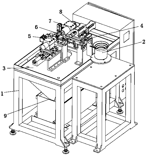 Automatic tapping machine for T-shaped nut