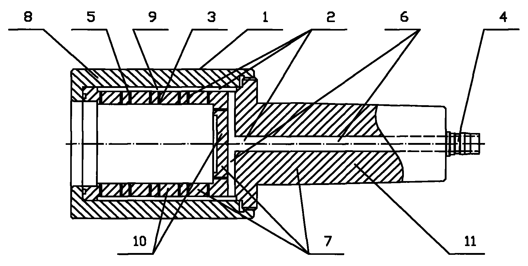 Method for processing automobile buffer block and special clamp used by method