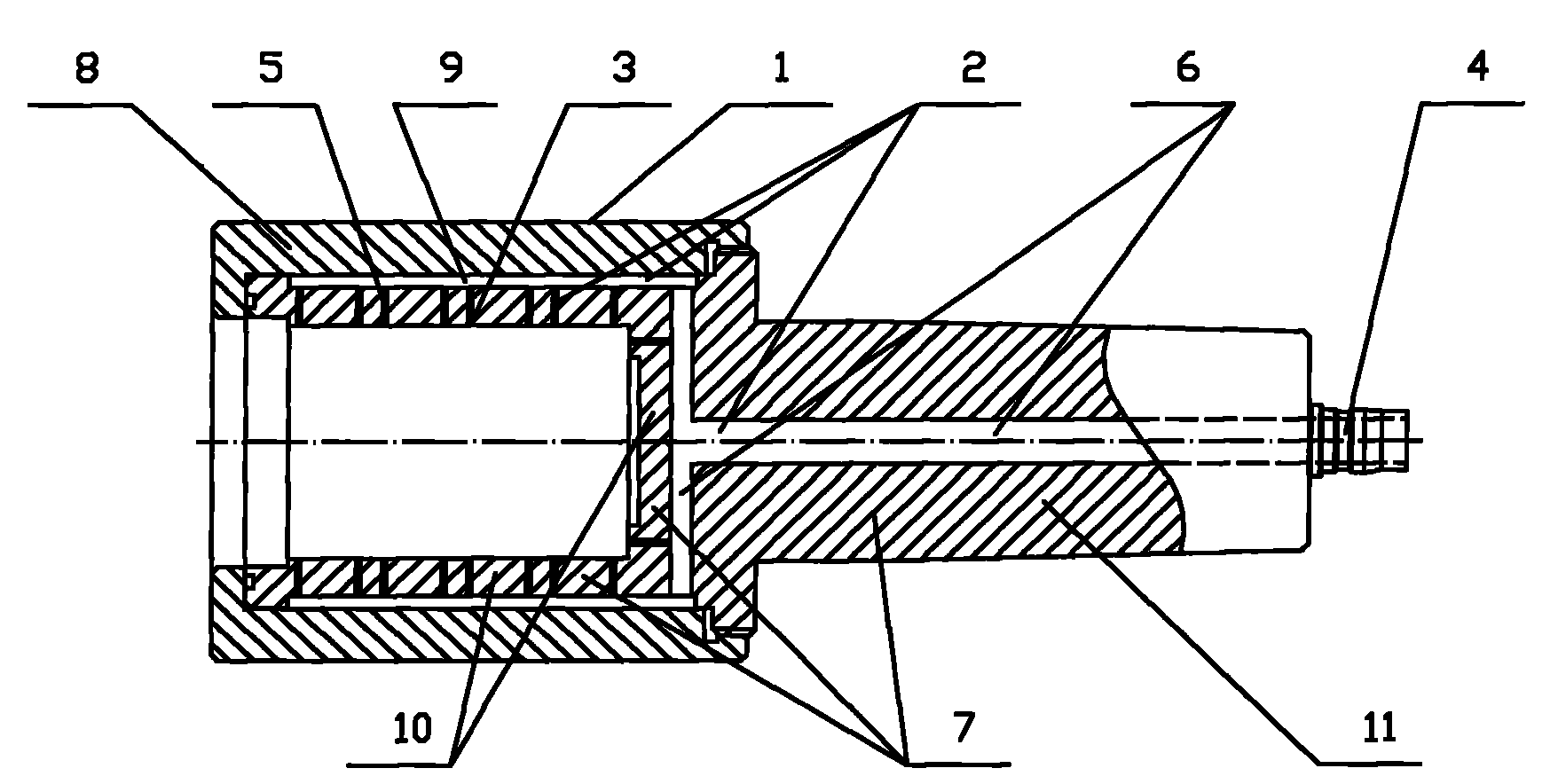 Method for processing automobile buffer block and special clamp used by method