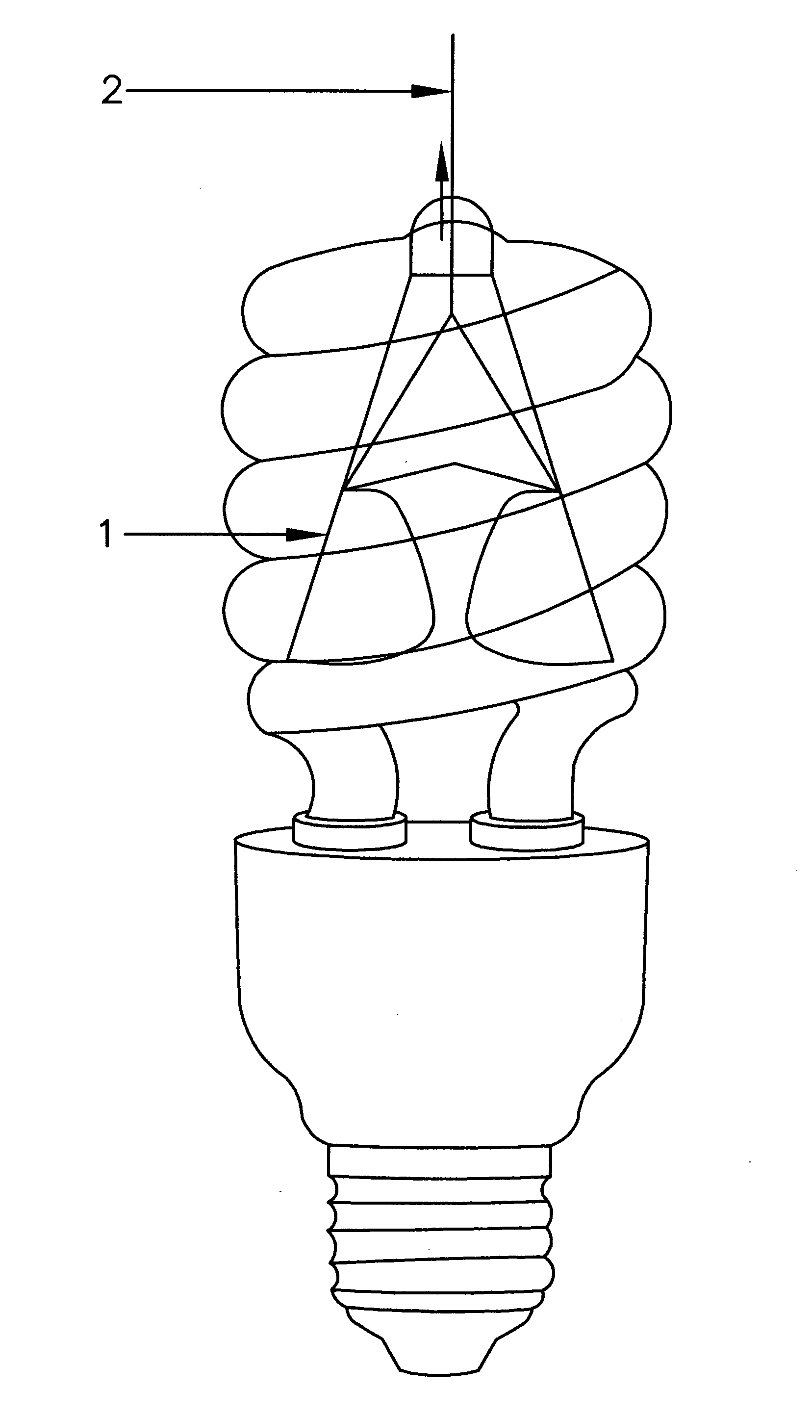 Fluorescent light emission enhancer light-cone