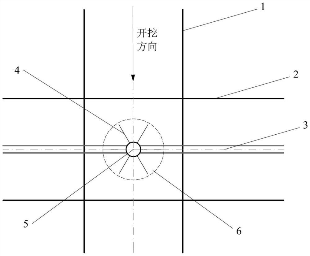 Reinforcing method for underneath passing of existing pipeline in ultra-shallow-buried underground excavated tunnel by utilizing municipal well