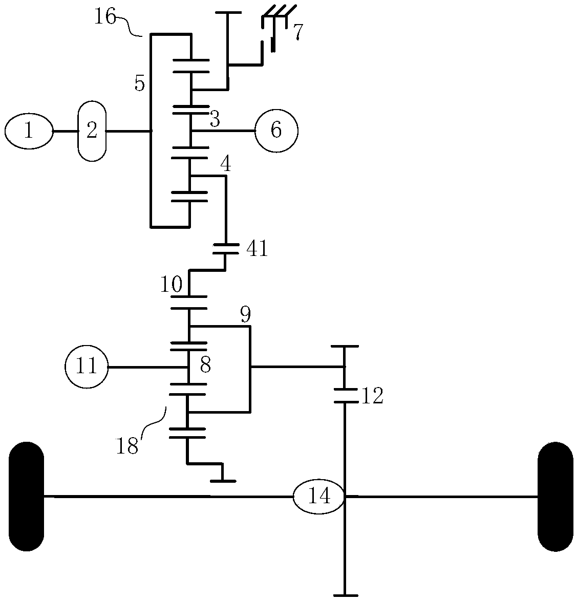 Automobile hybrid power coupling system and control method thereof