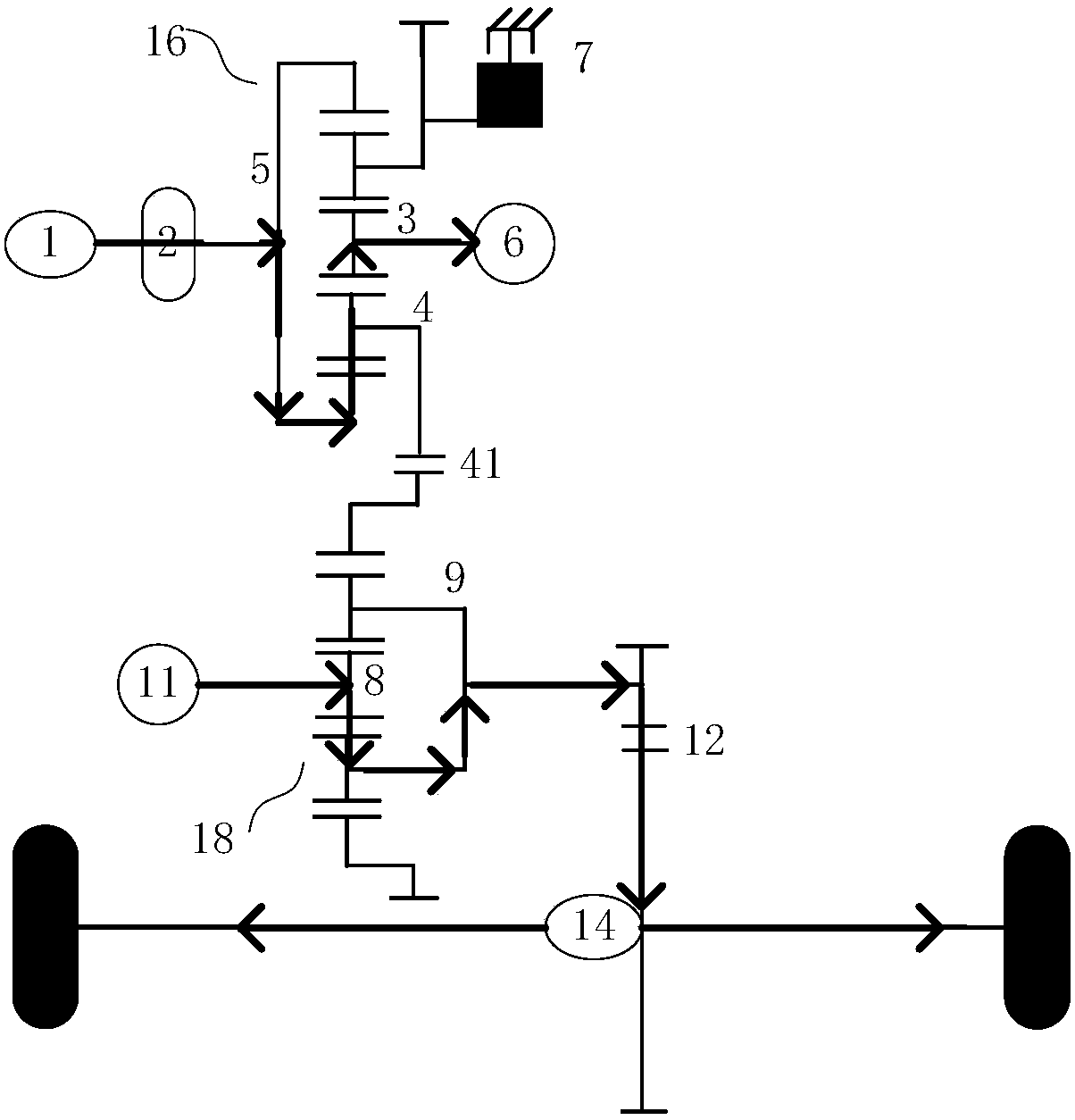 Automobile hybrid power coupling system and control method thereof