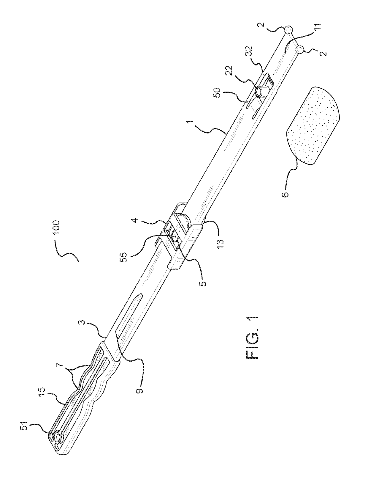 Handheld device for personal hygiene of the foot