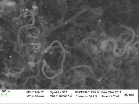 Preparation method for synthesizing carbon nanotubes in quantity and with low cost