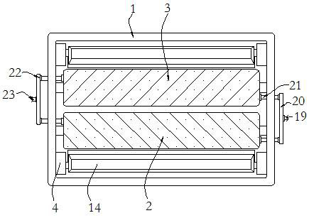 Hidden rubber mixing mill with rubber scraping function for rubber production