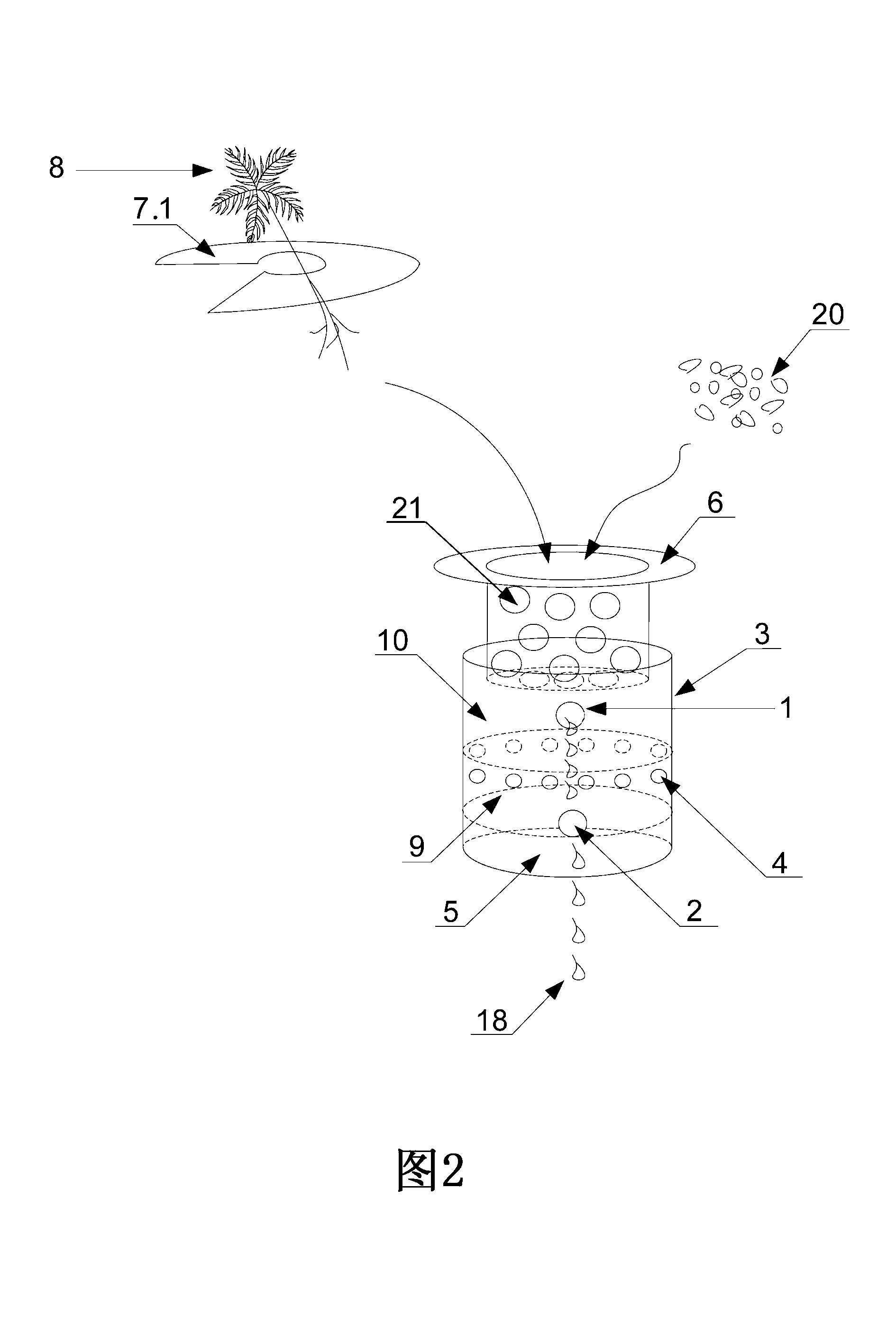 Three-dimensional fast-growing root plant device and using method thereof