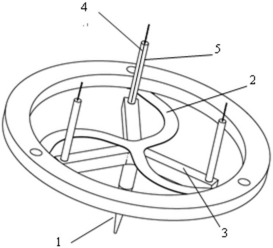 Resonant nano three-dimensional contact measuring head based on optical fiber Bragg grating