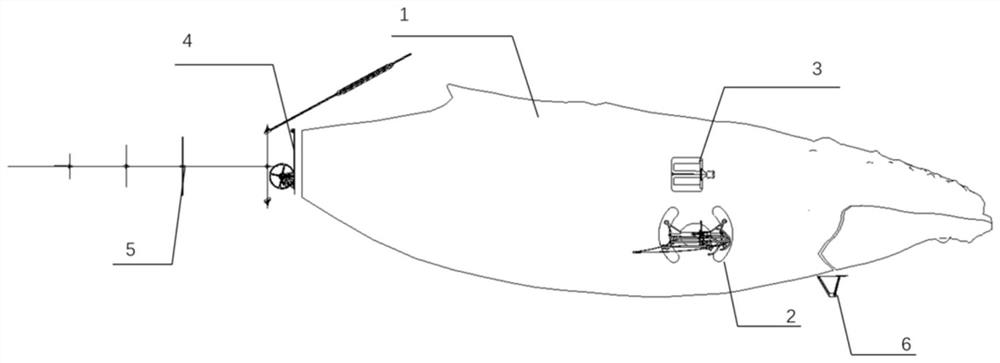 Whale-bionic suspension aircraft and control method thereof