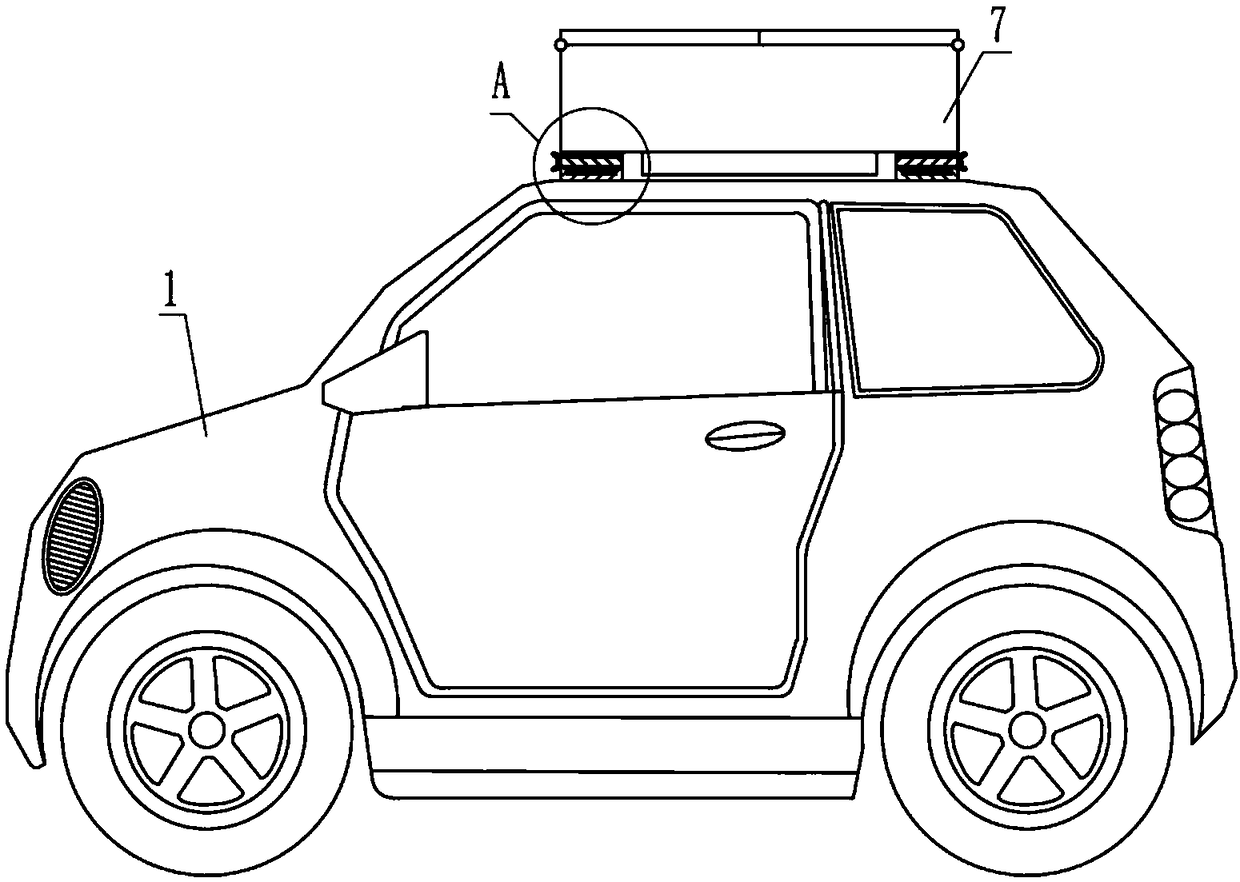 Solar panel regulating device for new energy vehicle