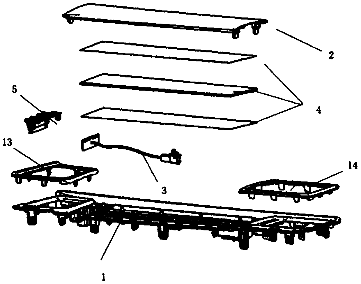 Light-emitting center control decorative panel structure