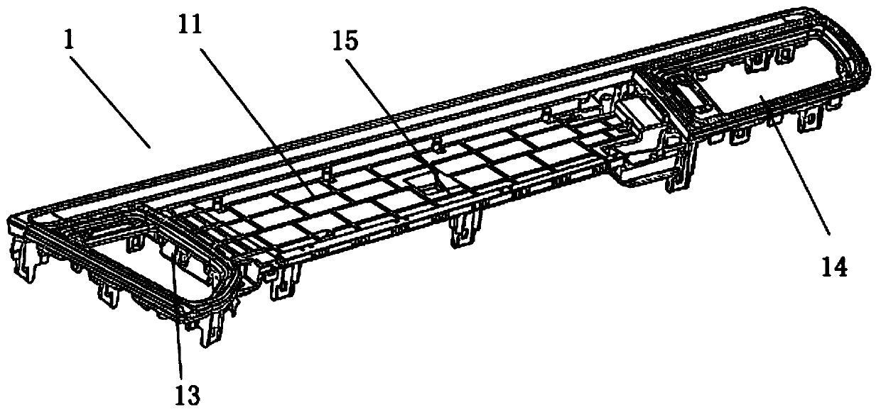 Light-emitting center control decorative panel structure