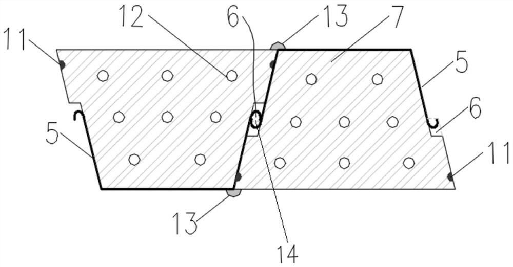 Fabricated open caisson structure and mounting method thereof