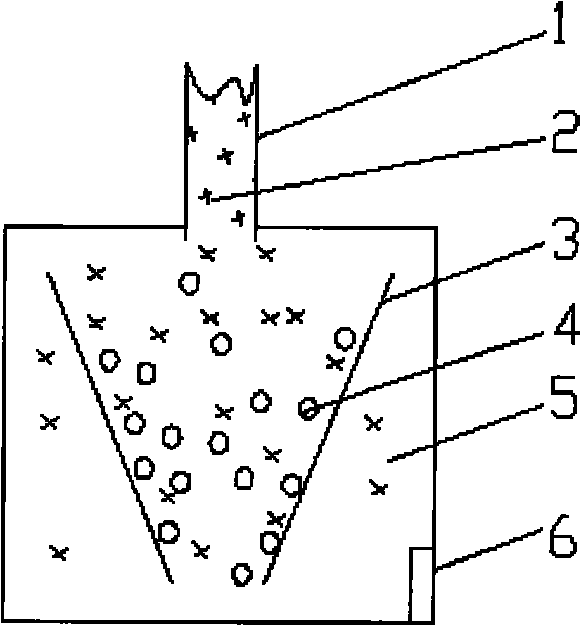 Settling chamber for reclaiming residual naphthalene in synthesizing process of high-efficiency water reducing agent