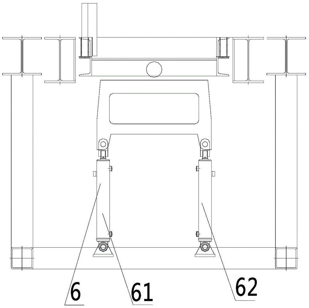 Transferring device used for upper-lower catwalk of pipe rod