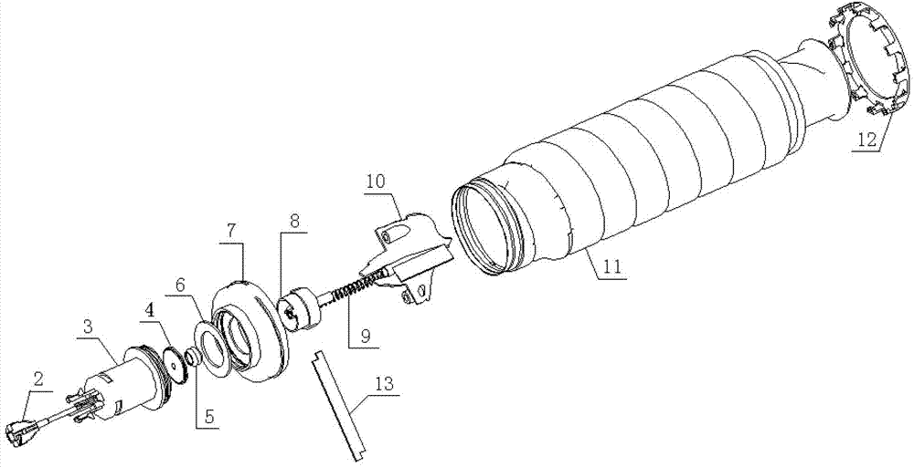 Transmission buckle type copier toner supplying device