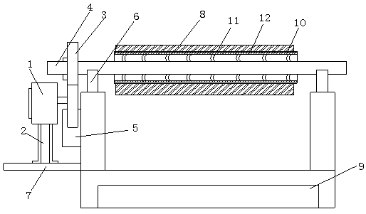 Tension device of printing machine