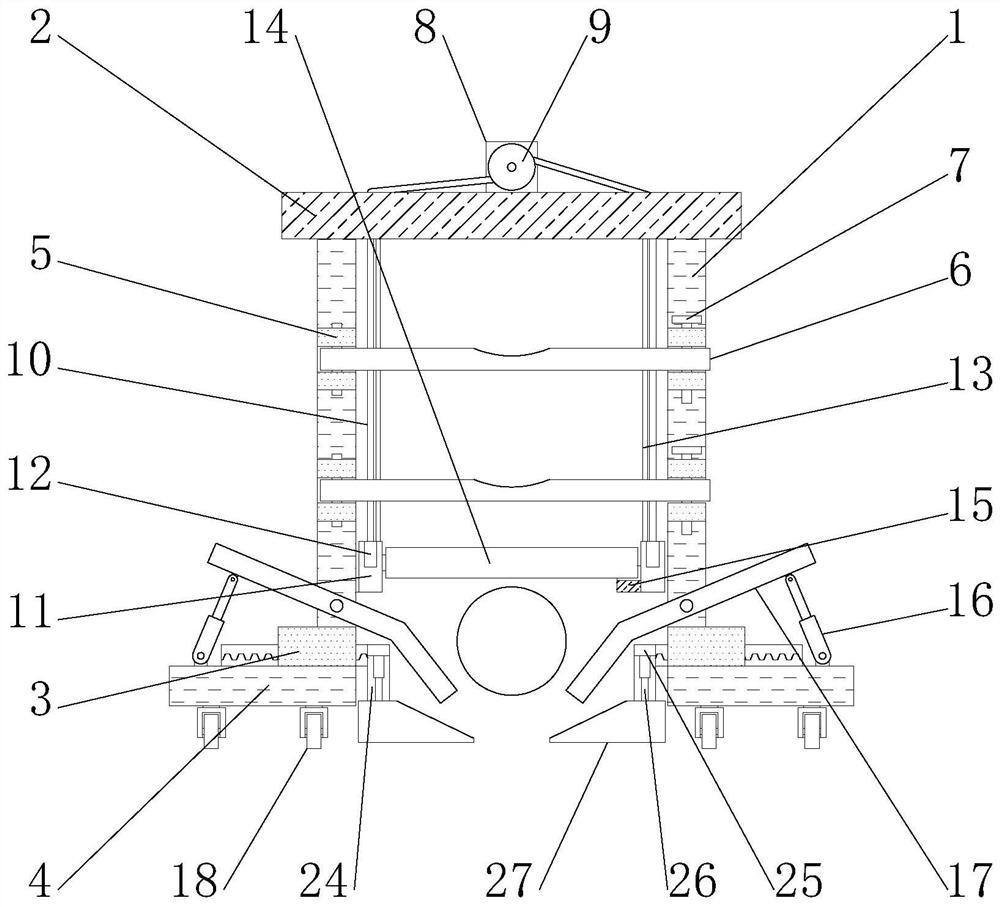 Oil pipe handling device for oil reservoir engineering