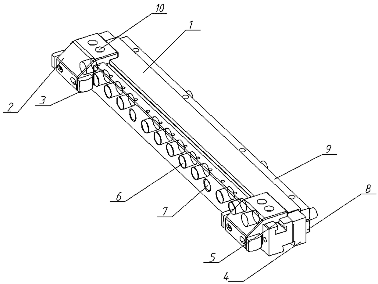 Feeding and positioning device of laser splicing and welding line