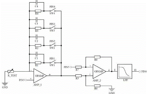 Detection and processing circuit for biological weak signal