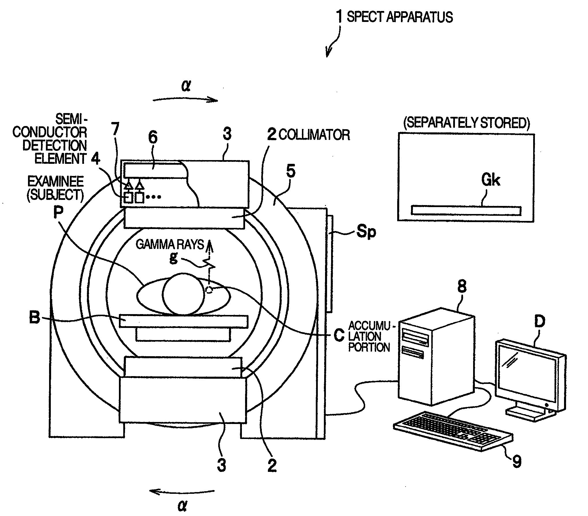 Semiconductor detection module and radiation detection apparatus and radiological imaging apparatus using the semiconductor detection module