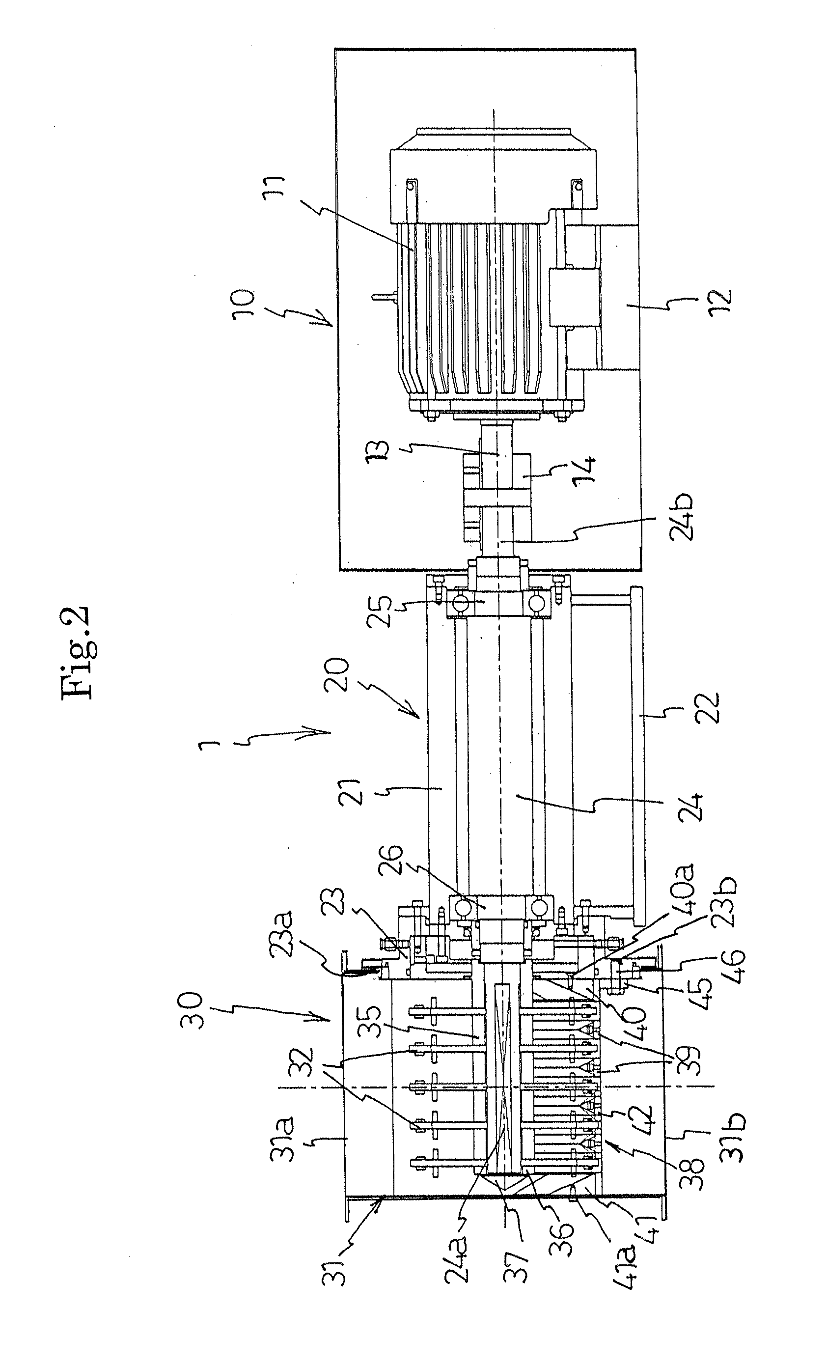 Powder and granular material crushing and sizing apparatus