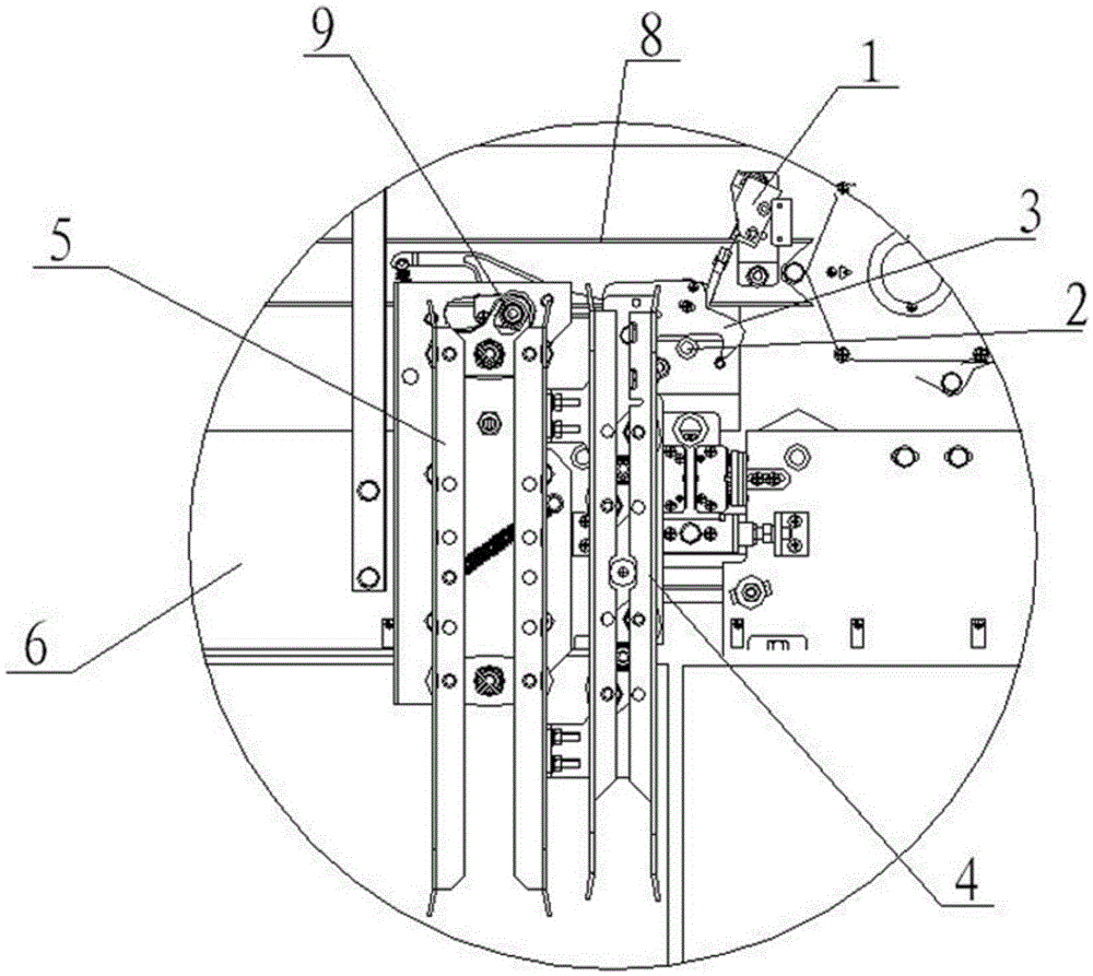 Lift cage door lock device