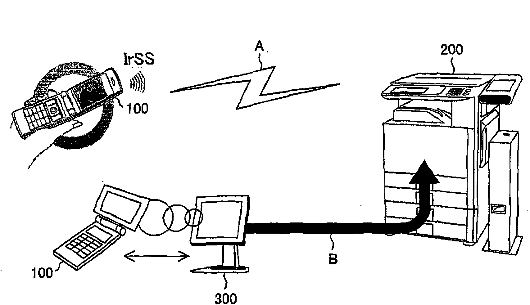 Captured image processing system and image output method