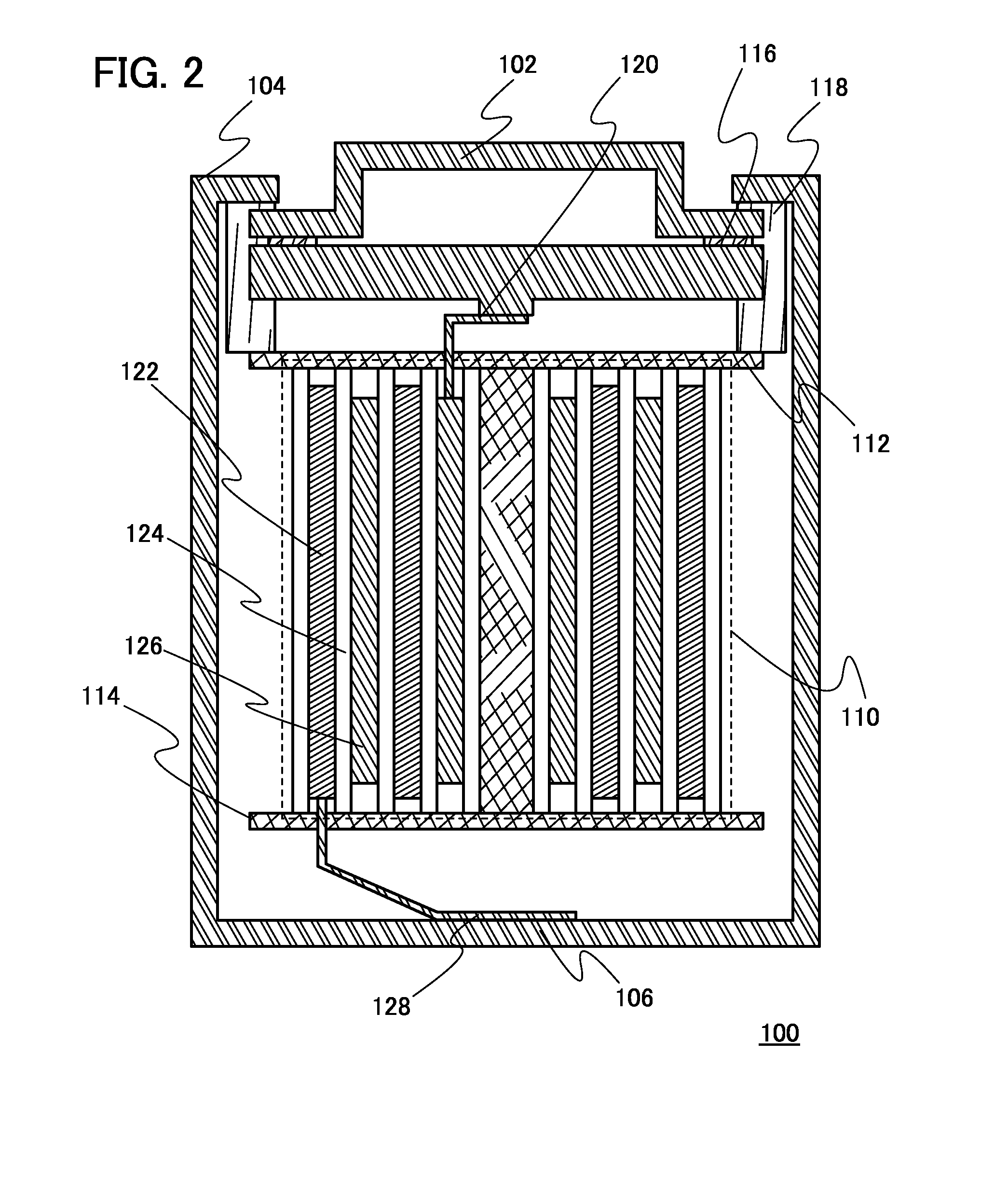 Secondary battery and method for forming electrode of secondary battery